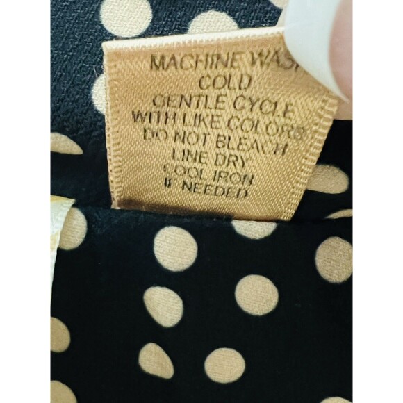 Eyeshadow Womens Black Beige Nude Polka Dotted Blazer/Jacket Size Small - Picture 8 of 8